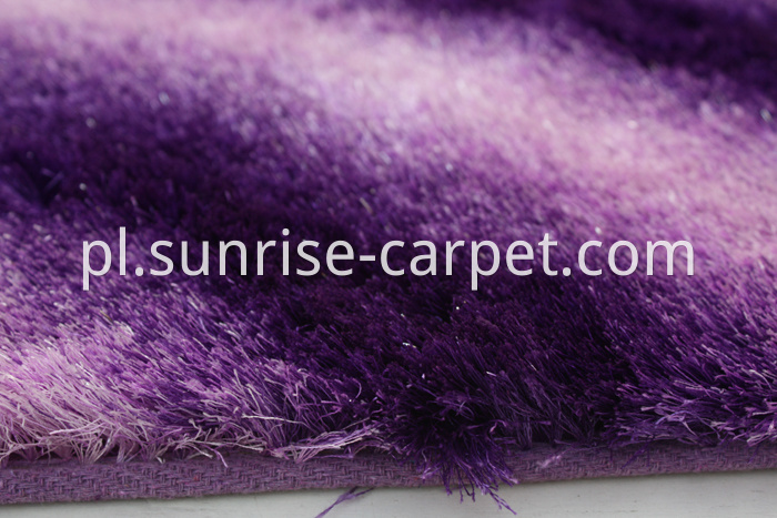 Thin Polyester Shaggy Rug Shades Design